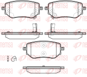 1802.02 REMSA sada brzdových platničiek kotúčovej brzdy 1802.02 REMSA