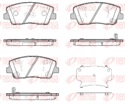 1812.02 REMSA sada brzdových platničiek kotúčovej brzdy 1812.02 REMSA