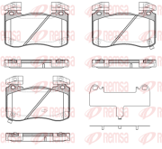 1813.02 REMSA sada brzdových platničiek kotúčovej brzdy 1813.02 REMSA