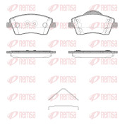 1818.00 Sada brzdových destiček, kotoučová brzda REMSA