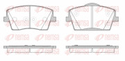 1823.00 Sada brzdových destiček, kotoučová brzda REMSA