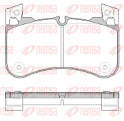 1831.00 Sada brzdových destiček, kotoučová brzda REMSA