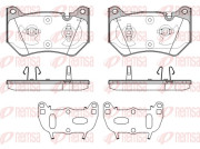 1839.10 Sada brzdových destiček, kotoučová brzda REMSA