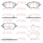 1859.02 Sada brzdových destiček, kotoučová brzda REMSA