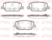 1878.02 REMSA sada brzdových platničiek kotúčovej brzdy 1878.02 REMSA