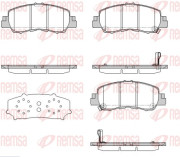 1881.02 Sada brzdových destiček, kotoučová brzda REMSA