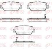 1882.02 Sada brzdových destiček, kotoučová brzda REMSA