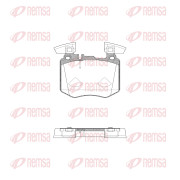 1883.00 Sada brzdových destiček, kotoučová brzda REMSA