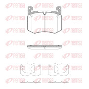 1896.00 Sada brzdových destiček, kotoučová brzda REMSA