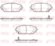 1900.02 REMSA sada brzdových platničiek kotúčovej brzdy 1900.02 REMSA