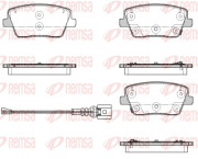 1901.02 Sada brzdových destiček, kotoučová brzda REMSA