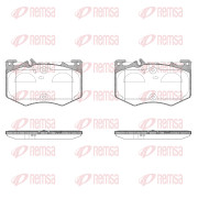 1907.00 Sada brzdových destiček, kotoučová brzda REMSA