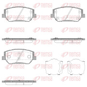 1910.02 Sada brzdových destiček, kotoučová brzda REMSA
