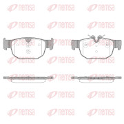 1915.00 Sada brzdových destiček, kotoučová brzda REMSA