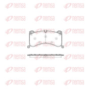 1916.00 Sada brzdových destiček, kotoučová brzda REMSA