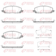 1918.08 Sada brzdových destiček, kotoučová brzda REMSA