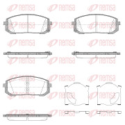 1923.02 Sada brzdových destiček, kotoučová brzda REMSA