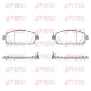 1930.04 Sada brzdových destiček, kotoučová brzda REMSA