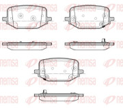 1933.02 REMSA sada brzdových platničiek kotúčovej brzdy 1933.02 REMSA
