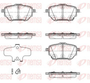 1937.02 Sada brzdových destiček, kotoučová brzda REMSA