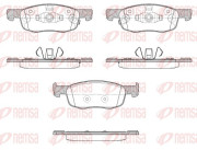 1939.02 Sada brzdových destiček, kotoučová brzda REMSA
