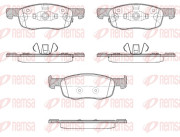 1939.02 REMSA sada brzdových platničiek kotúčovej brzdy 1939.02 REMSA
