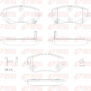 1940.02 Sada brzdových destiček, kotoučová brzda REMSA