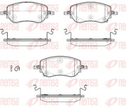 1940.02 REMSA sada brzdových platničiek kotúčovej brzdy 1940.02 REMSA