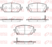 1943.02 REMSA sada brzdových platničiek kotúčovej brzdy 1943.02 REMSA