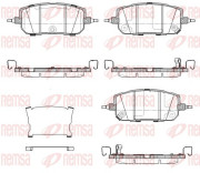 1960.02 Sada brzdových destiček, kotoučová brzda REMSA