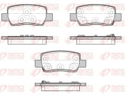 1968.02 Sada brzdových destiček, kotoučová brzda REMSA