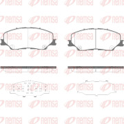 1975.04 Sada brzdových destiček, kotoučová brzda REMSA