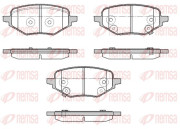 1978.02 Sada brzdových destiček, kotoučová brzda REMSA
