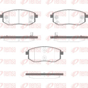1981.02 Sada brzdových destiček, kotoučová brzda REMSA
