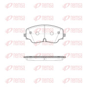 1984.00 Sada brzdových destiček, kotoučová brzda REMSA