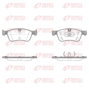 1986.10 Sada brzdových destiček, kotoučová brzda REMSA