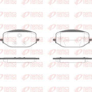 1988.00 Sada brzdových destiček, kotoučová brzda REMSA