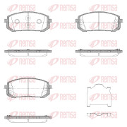 1998.02 Sada brzdových destiček, kotoučová brzda REMSA