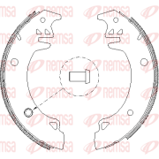 4037.00 REMSA brzdové čeľuste 4037.00 REMSA