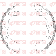 4323.00 REMSA brzdové čeľuste 4323.00 REMSA
