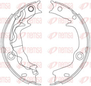 4676.00 Sada brzdových čelistí, parkovací brzda REMSA