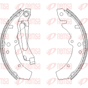 4689.00 REMSA brzdové čeľuste 4689.00 REMSA