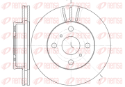 6134.10 REMSA brzdový kotúč 6134.10 REMSA