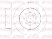 61352.00 Brzdový kotouč REMSA
