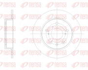 61666.00 Brzdový kotouč REMSA