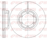 6438.10 Brzdový kotouč REMSA