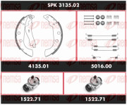 SPK 3135.02 Souprava brzd, bubnova brzda Super Precision Kit REMSA