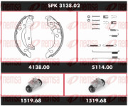 SPK 3138.02 Souprava brzd, bubnová brzda Super Precision Kit REMSA