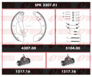 SPK 3307.01 Souprava brzd, bubnova brzda Super Precision Kit REMSA