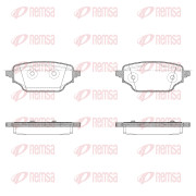 X2004.00 Sada brzdových destiček, kotoučová brzda REMSA